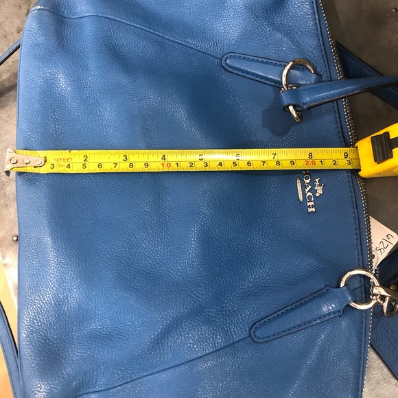 Coach Blue Shoulder Bag with Silver Hardware - Picture 7 of 7